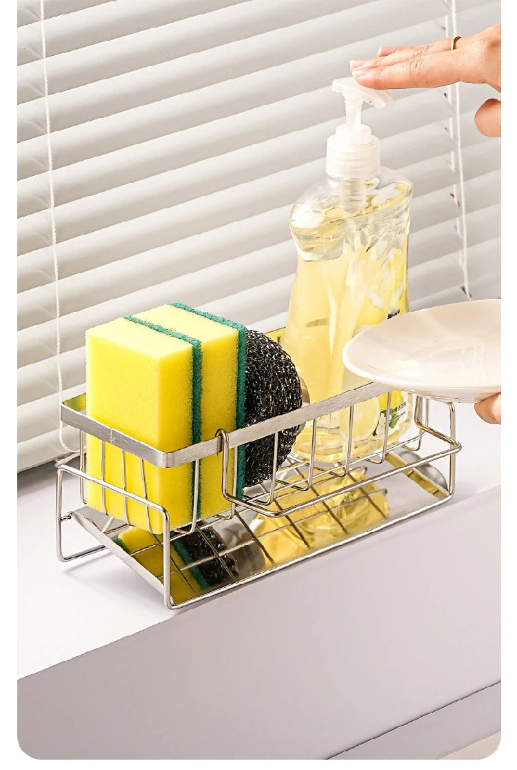 Nestava™ SinkMate Stainless Steel Sink Organizer