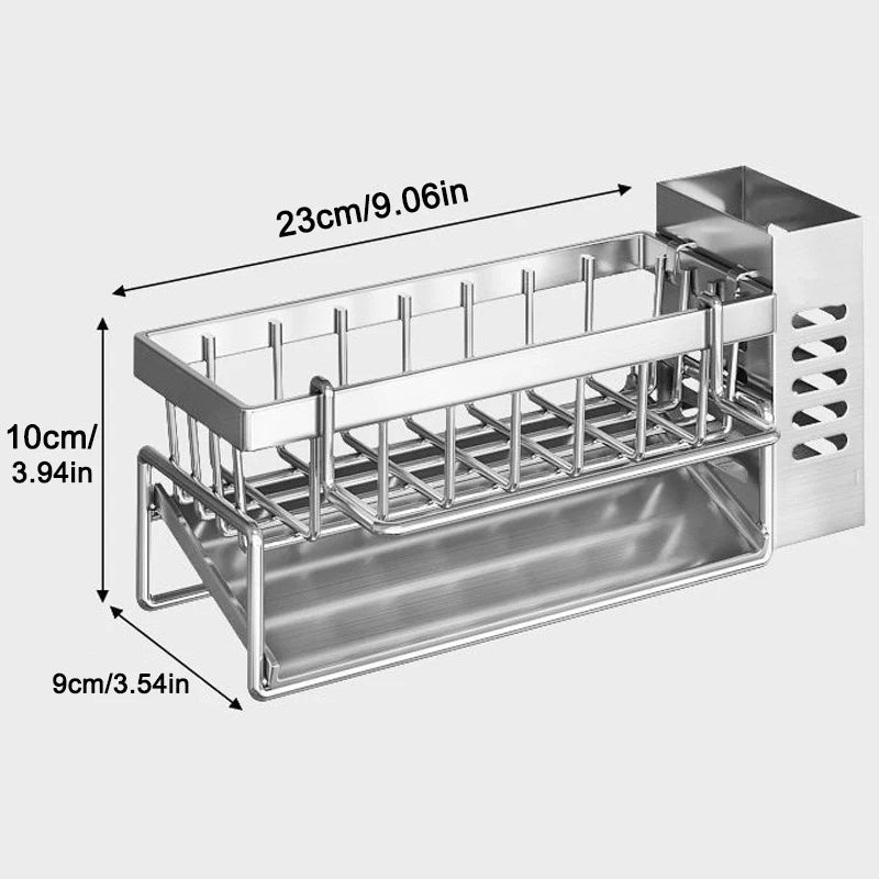 Nestava™ SinkMate Stainless Steel Sink Organizer